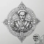 Tattoo sketch puns of a baker with a “knead f… – tattoo sketch (№1757199355_0, 06.09.2025 22:55) — tattoovalue.net