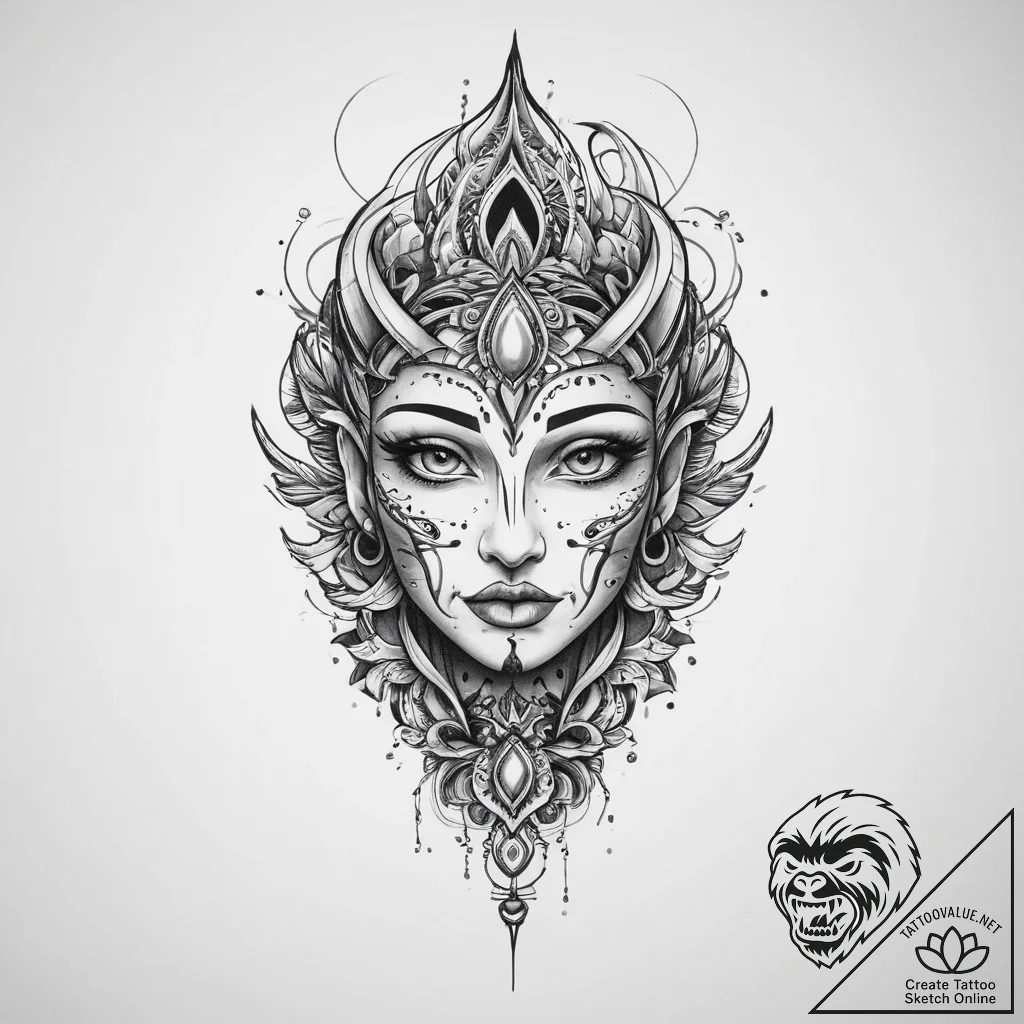Tattoo sketch a symbolic event, artistic tatt... - tattoo sketch (№1757200359_0, 06.09.2025 23:12) — tattoovalue.net