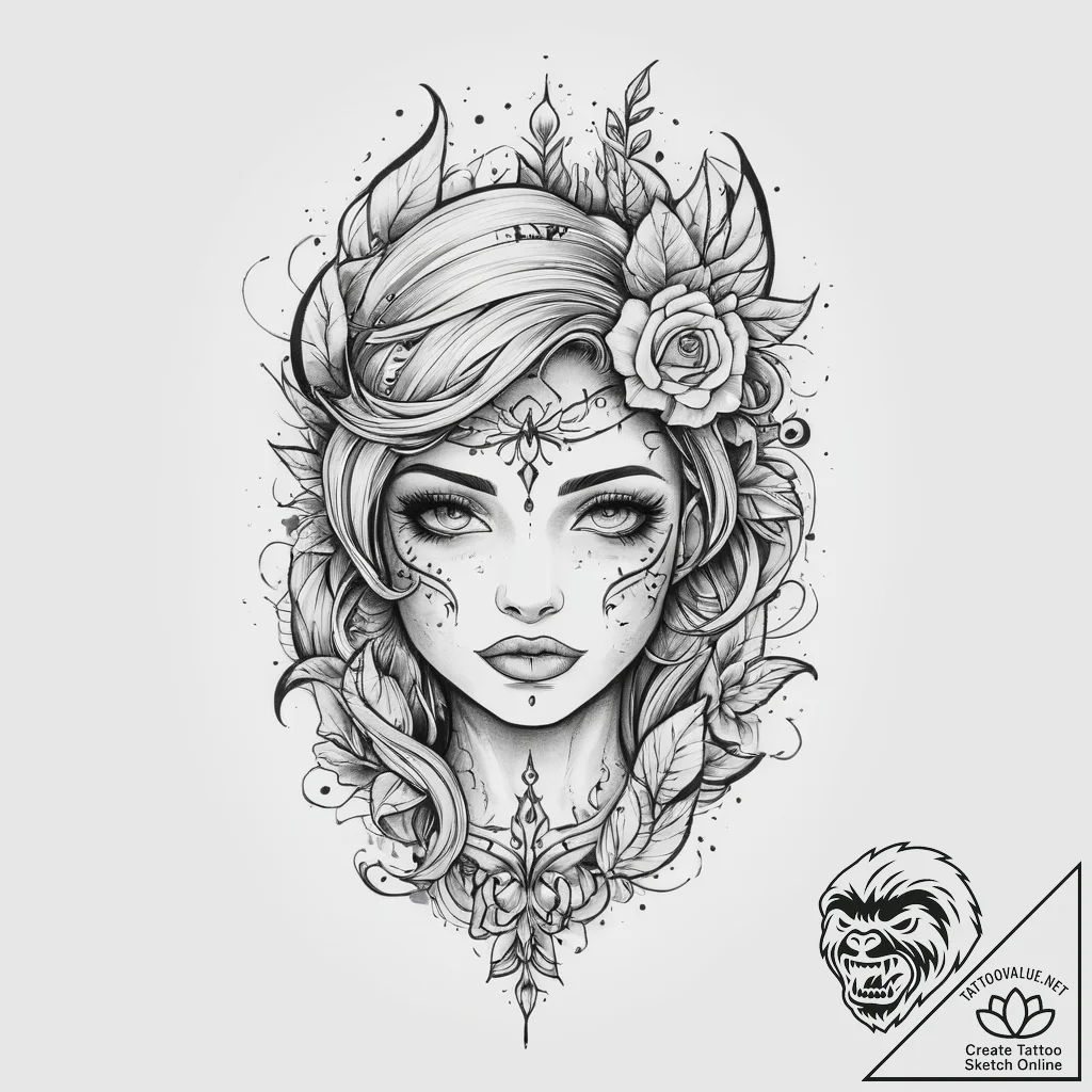 Tattoo sketch dust, artistic tattoo sketch, m... - tattoo sketch (№1757200755_0, 06.09.2025 23:19) — tattoovalue.net