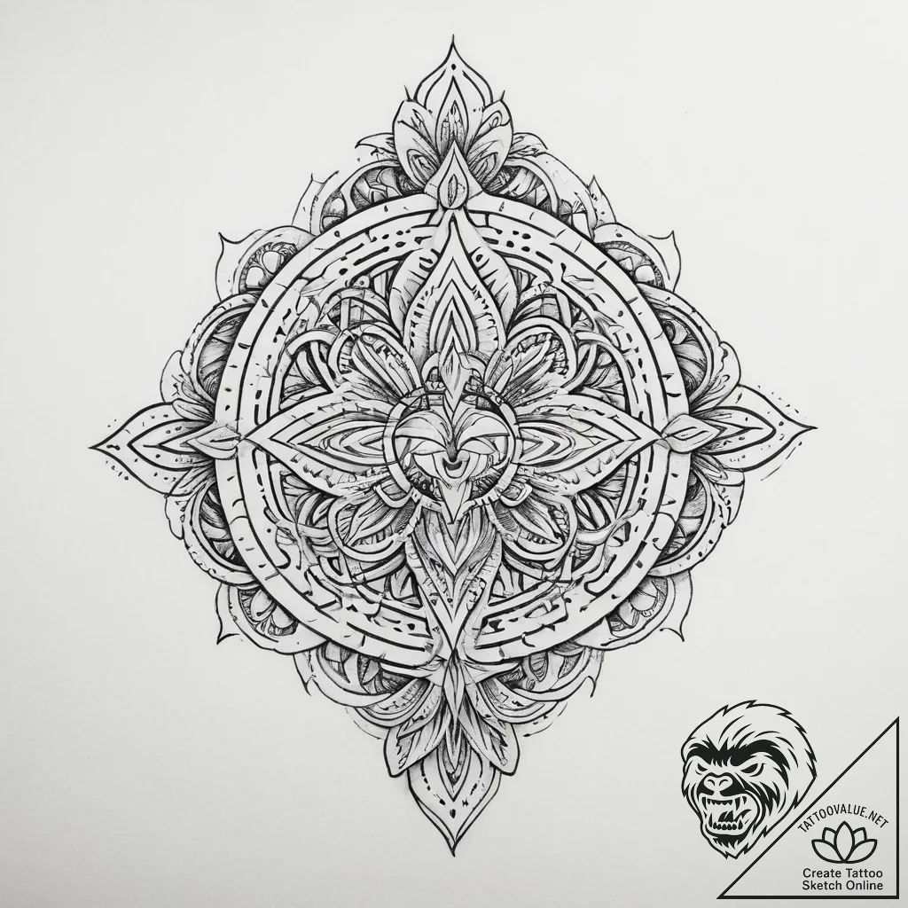 Tattoo sketch полинезийский узор, artistic ta... - tattoo sketch (№1757201154_0, 06.09.2025 23:25) — tattoovalue.net
