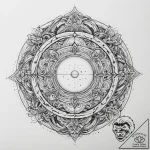 Tattoo sketch cosmic sphere, concept art for… – tattoo sketch (№1757203947_0, 07.09.2025 00:12) — tattoovalue.net