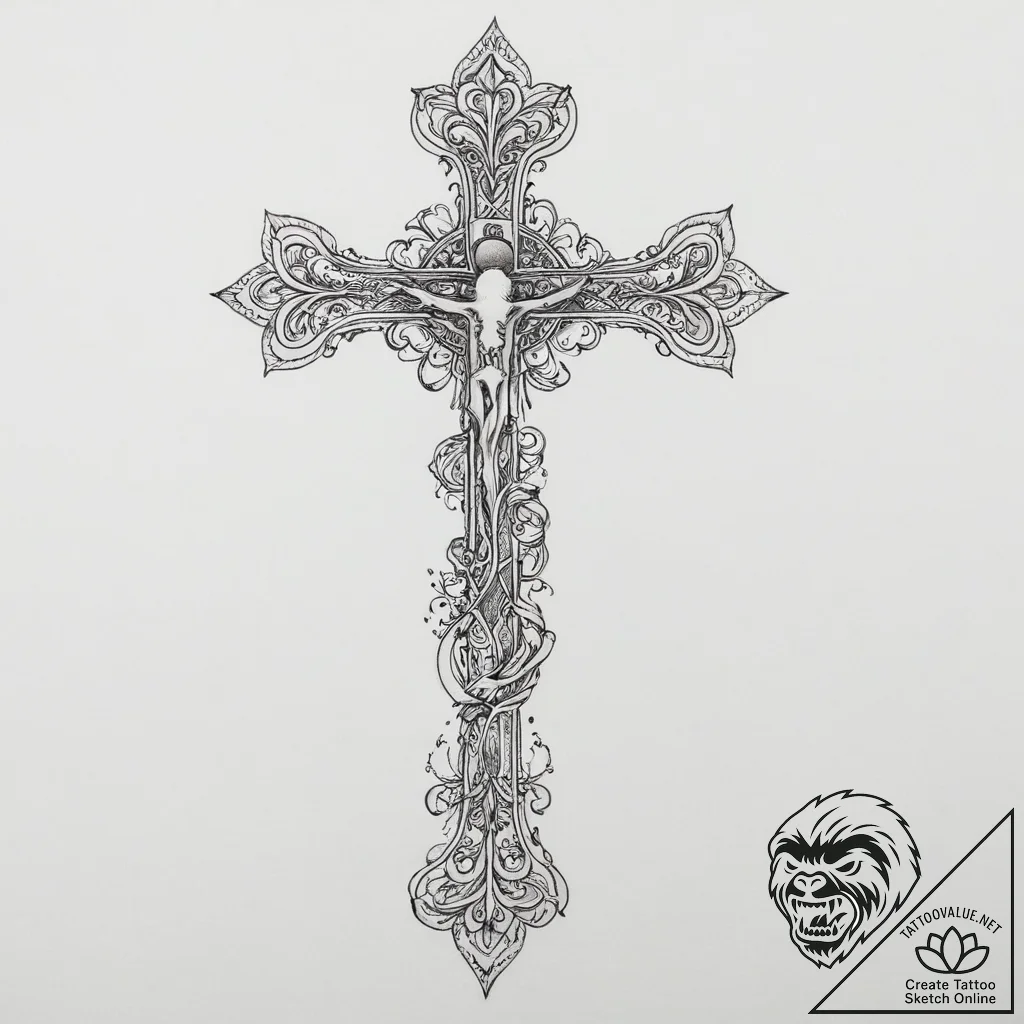 Tattoo sketch bone, concept art for tattoo, s... - tattoo sketch (№1757205745_0, 07.09.2025 00:42) — tattoovalue.net