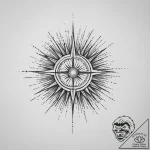 Tattoo sketch sunbeam, ink illustration for t… – tattoo sketch (№1757206336_0, 07.09.2025 00:52) — tattoovalue.net