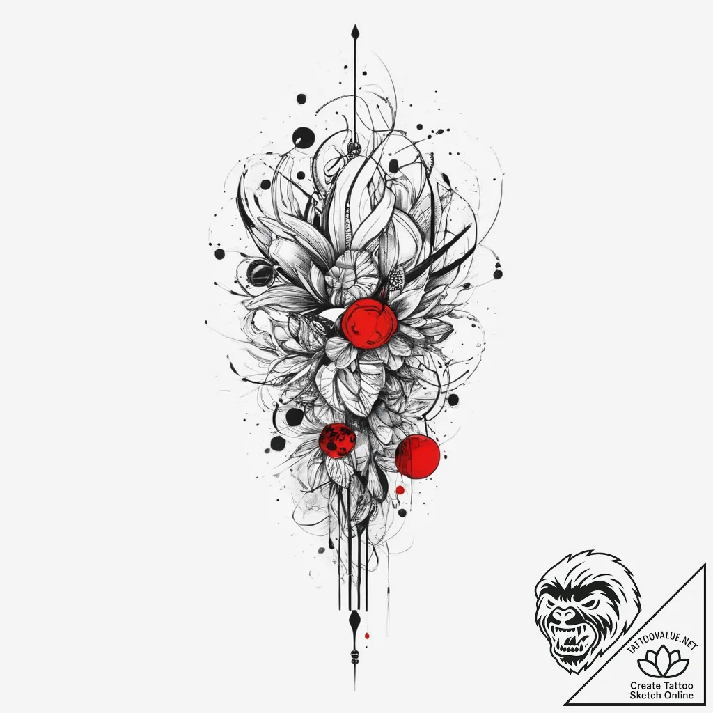 Tattoo sketch leg, tattoo line art, trash pol... - tattoo sketch (№1757206934_0, 07.09.2025 01:02) — tattoovalue.net