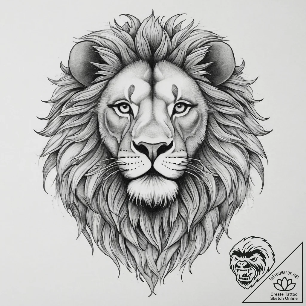 Tattoo sketch узор в виде льва, tattoo flash... - tattoo sketch (№1757207334_0, 07.09.2025 01:08) — tattoovalue.net