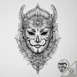 Tattoo sketch mask, tattoo drawing outline, f… – tattoo sketch (№1757208925_0, 07.09.2025 01:35) — tattoovalue.net