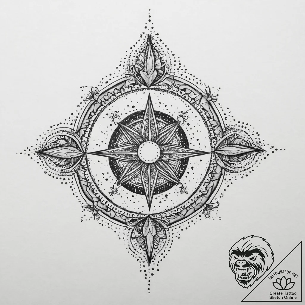 Tattoo sketch cosmic foundation, tattoo flash... - tattoo sketch (№1757209726_0, 07.09.2025 01:48) — tattoovalue.net