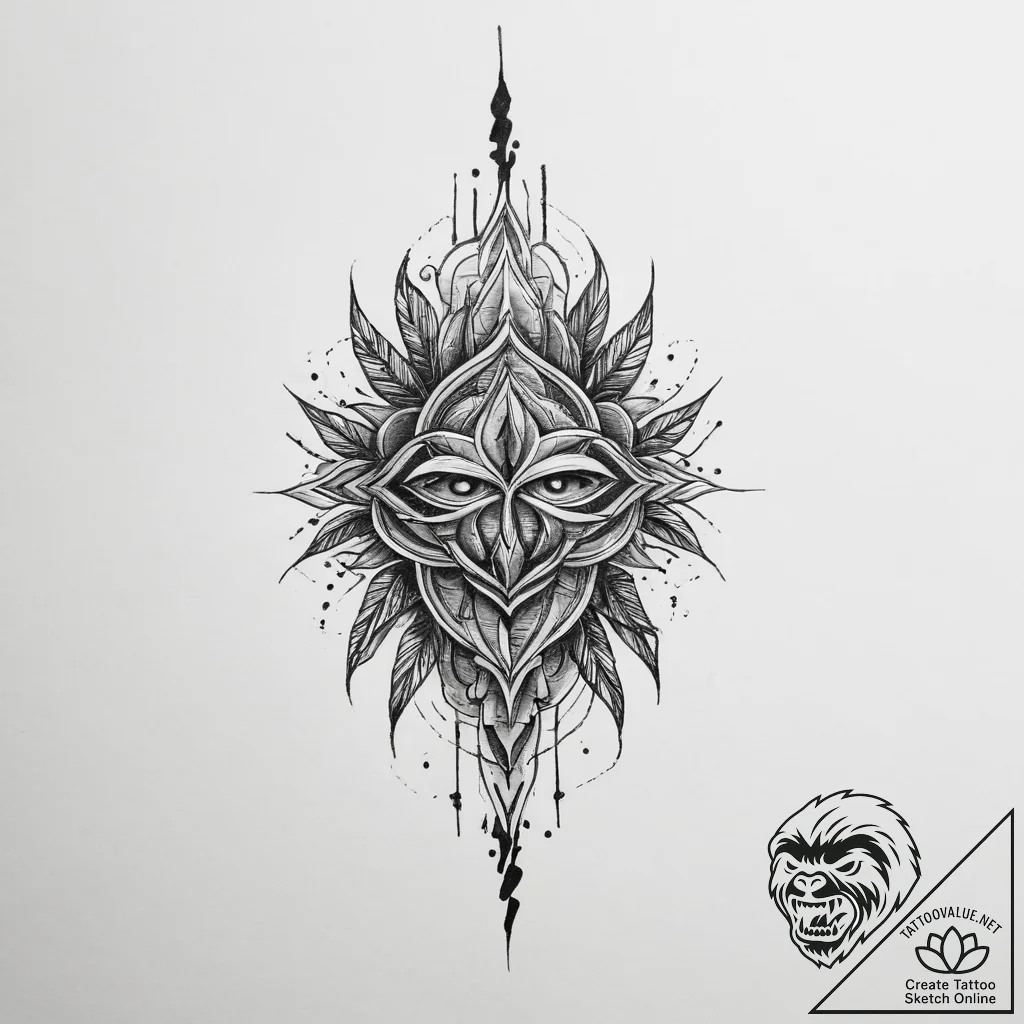 Tattoo sketch stone - tattoo sketch (№1757212337_0, 07.09.2025 02:32) — tattoovalue.net