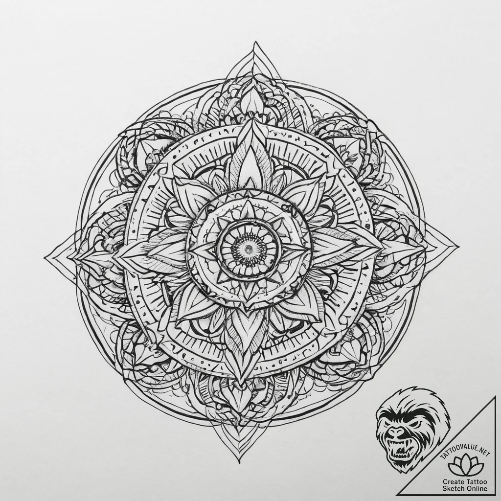 Tattoo sketch a symbolic concept, tattoo flas... - tattoo sketch (№1757214525_0, 07.09.2025 03:08) — tattoovalue.net