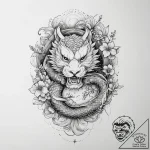 Tattoo sketch hands with a knot, ink illustra… – tattoo sketch (№1757216516_0, 07.09.2025 03:41) — tattoovalue.net