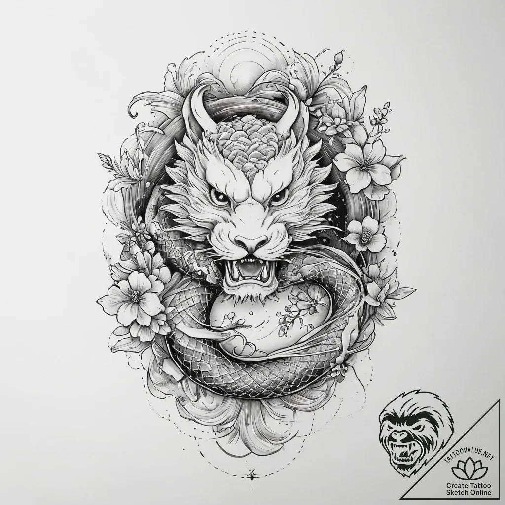 Tattoo sketch hands with a knot, ink illustra... - tattoo sketch (№1757216516_0, 07.09.2025 03:41) — tattoovalue.net