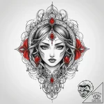 Tattoo sketch magical abstract, ink illustrat… – tattoo sketch (№1757217902_0, 07.09.2025 04:05) — tattoovalue.net