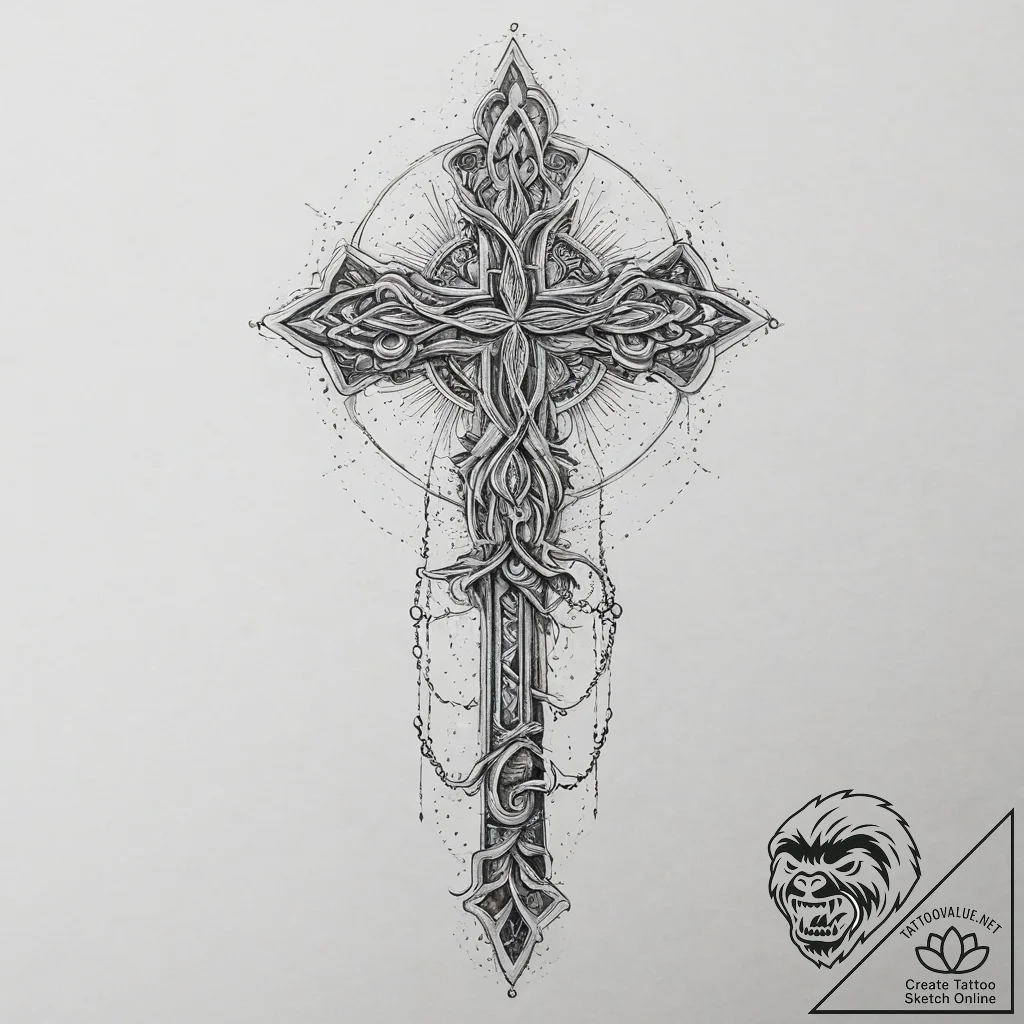 Tattoo sketch bowfin, tattoo drawing outline,... - tattoo sketch (№1757218895_0, 07.09.2025 04:21) — tattoovalue.net