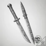 Tattoo sketch knife – tattoo sketch (№1757219487_0, 07.09.2025 04:31) — tattoovalue.net