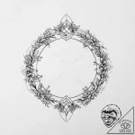 Tattoo sketch lemniscate with birds – tattoo sketch (№1757219886_0, 07.09.2025 04:38) — tattoovalue.net