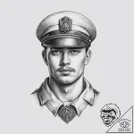 Tattoo sketch soldier with a letter, tattoo s… – tattoo sketch (№1757220676_0, 07.09.2025 04:51) — tattoovalue.net