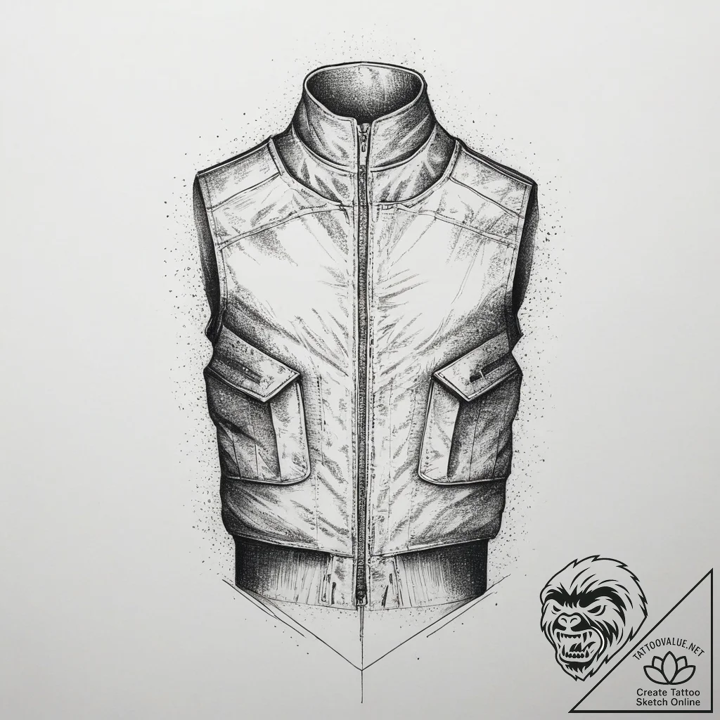 Tattoo sketch ballistic vest, tattoo sketch d... - tattoo sketch (№1757220881_0, 07.09.2025 04:54) — tattoovalue.net