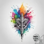 Tattoo sketch triumph, ink illustration for t… – tattoo sketch (№1757222874_0, 07.09.2025 05:27) — tattoovalue.net