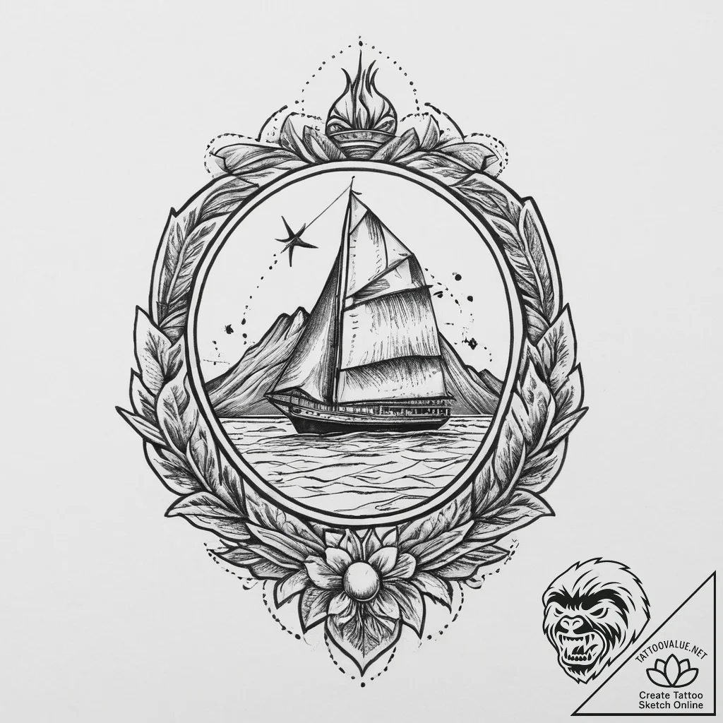 Tattoo sketch desert, artistic tattoo sketch,... - tattoo sketch (№1757223070_0, 07.09.2025 05:31) — tattoovalue.net