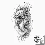 Tattoo sketch leviathan, ink illustration for… – tattoo sketch (№1757225846_0, 07.09.2025 06:17) — tattoovalue.net