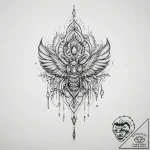 Tattoo sketch amber – tattoo sketch (№1757226631_0, 07.09.2025 06:30) — tattoovalue.net