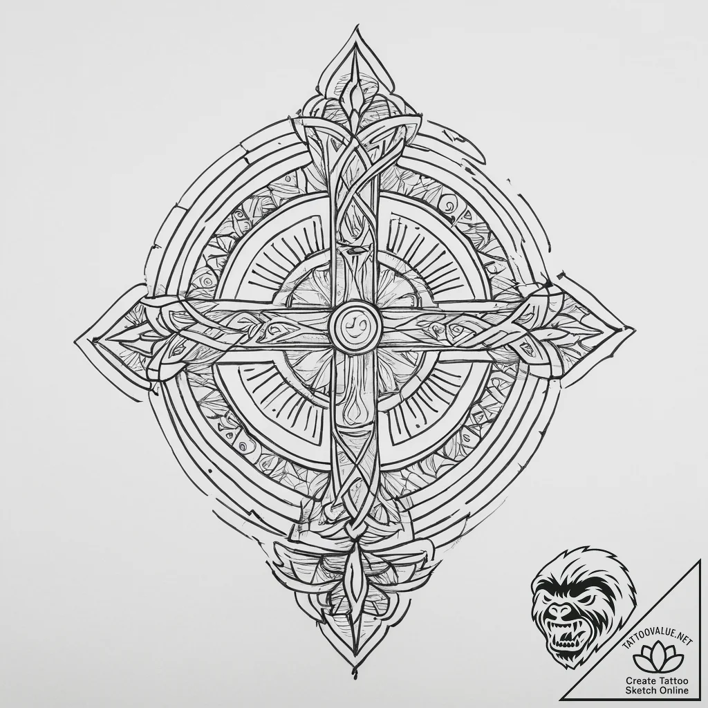 Tattoo sketch full set of hieroglyphs in a mi... - tattoo sketch (№1757227035_0, 07.09.2025 06:37) — tattoovalue.net
