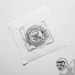 Tattoo sketch mail carrier mailbag and stamp – tattoo sketch (№1757228233_0, 07.09.2025 06:57) — tattoovalue.net