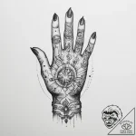 Tattoo sketch hands with a priest, concept ar… – tattoo sketch (№1757228434_0, 07.09.2025 07:00) — tattoovalue.net