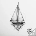 Tattoo sketch sailing a sailboat, tattoo sket… – tattoo sketch (№1757228630_0, 07.09.2025 07:03) — tattoovalue.net