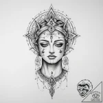 Tattoo sketch spiritual person – tattoo sketch (№1757229426_0, 07.09.2025 07:17) — tattoovalue.net