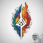 Tattoo sketch hieroglyphic symbol for “anger”… – tattoo sketch (№1757229622_0, 07.09.2025 07:20) — tattoovalue.net