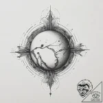 Tattoo sketch pluto, concept art for tattoo,… – tattoo sketch (№1757229826_0, 07.09.2025 07:23) — tattoovalue.net