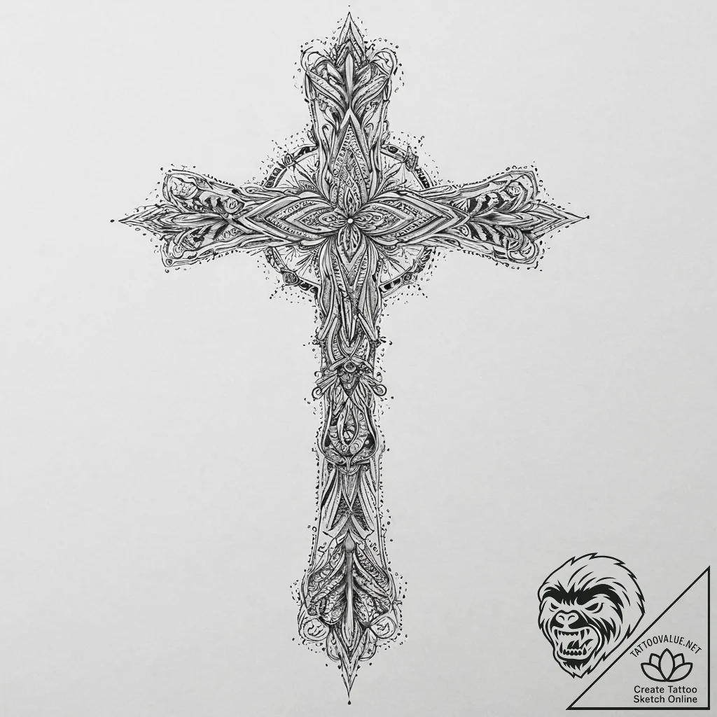Tattoo sketch authentic, tattoo line art, on... - tattoo sketch (№1757230031_0, 07.09.2025 07:27) — tattoovalue.net