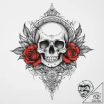 Tattoo sketch historical scroll with a symbol… – tattoo sketch (№1757232012_0, 07.09.2025 08:00) — tattoovalue.net