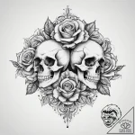 Tattoo sketch hands with a brush, tattoo sket… – tattoo sketch (№1757233201_0, 07.09.2025 08:20) — tattoovalue.net