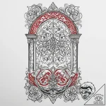 Tattoo sketch divine door, tattoo drawing out… – tattoo sketch (№1757234585_0, 07.09.2025 08:43) — tattoovalue.net