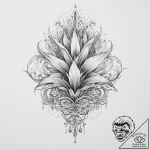 Tattoo sketch yucca, concept art for tattoo,… – tattoo sketch (№1757235570_0, 07.09.2025 08:59) — tattoovalue.net