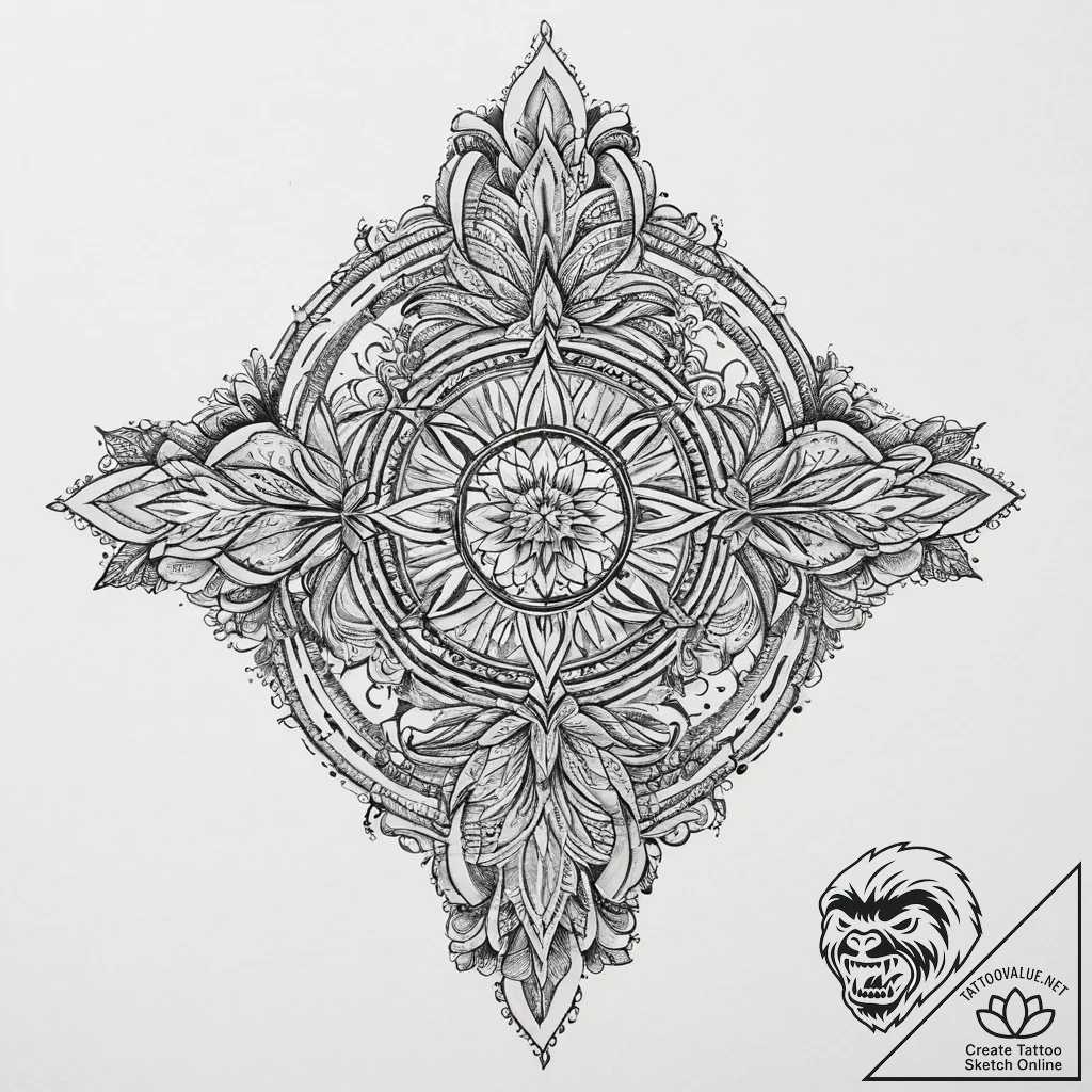 Tattoo sketch mystical past, tattoo drawing o... - tattoo sketch (№1757235976_0, 07.09.2025 09:06) — tattoovalue.net