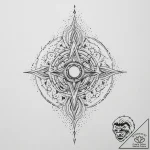 Tattoo sketch cosmic entity, concept art for… – tattoo sketch (№1757236171_0, 07.09.2025 09:09) — tattoovalue.net