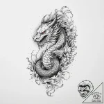 Tattoo sketch lie, ink illustration for tatto… – tattoo sketch (№1757237169_0, 07.09.2025 09:26) — tattoovalue.net