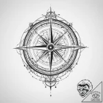 Tattoo sketch compass, tattoo flash sheet des… – tattoo sketch (№1757238952_0, 07.09.2025 09:55) — tattoovalue.net
