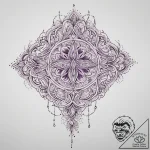 Tattoo sketch purple, tattoo line art, muted… – tattoo sketch (№1757239352_0, 07.09.2025 10:02) — tattoovalue.net