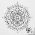 Tattoo sketch cosmic fount, tattoo line art,… – tattoo sketch (№1757240933_0, 07.09.2025 10:28) — tattoovalue.net