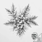 Tattoo sketch wattle flower, tattoo drawing o… – tattoo sketch (№1757243919_0, 07.09.2025 11:18) — tattoovalue.net