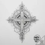 Tattoo sketch cosmic forgiveness, tattoo sket… – tattoo sketch (№1757244318_0, 07.09.2025 11:25) — tattoovalue.net