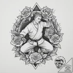 Tattoo sketch judo person throwing, artistic… – tattoo sketch (№1757244515_0, 07.09.2025 11:28) — tattoovalue.net