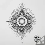 Tattoo sketch cosmic legend, tattoo line art,… – tattoo sketch (№1757245106_0, 07.09.2025 11:38) — tattoovalue.net
