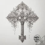 Tattoo sketch glowing key, artistic tattoo sk… – tattoo sketch (№1757246487_0, 07.09.2025 12:01) — tattoovalue.net