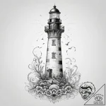 Tattoo sketch lighthouse, tattoo line art, or… – tattoo sketch (№1757249446_0, 07.09.2025 12:50) — tattoovalue.net