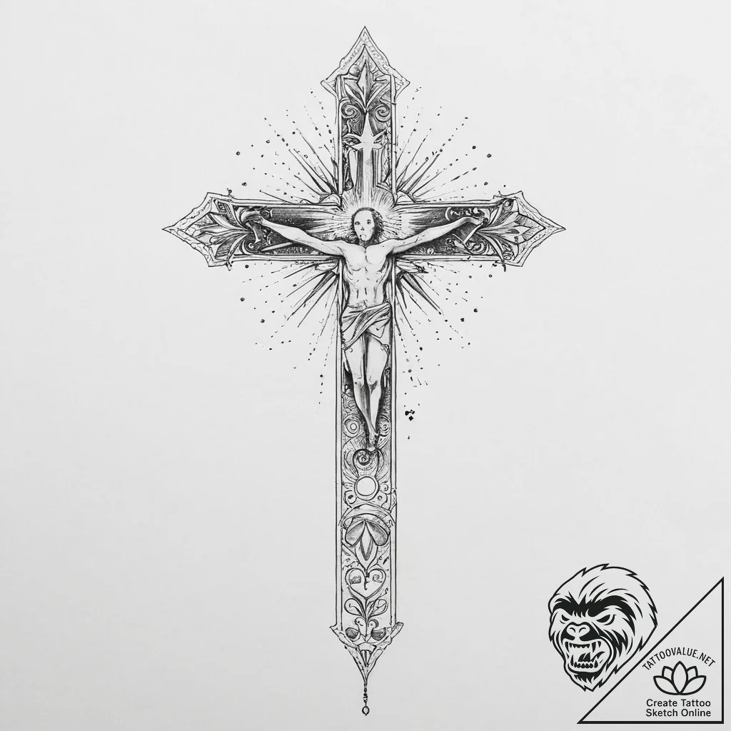Tattoo sketch cosmic person, ink illustration... - tattoo sketch (№1757250069_0, 07.09.2025 13:01) — tattoovalue.net